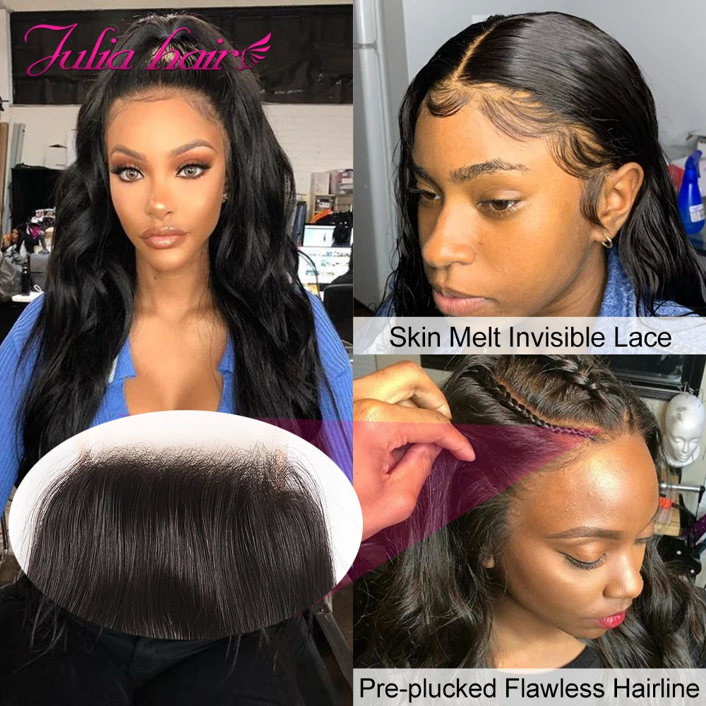 Brazilian Body Wave 4x4 Swiss Lace Closure 5x5 HD Lace Closure Human Body Wave PrePlucked