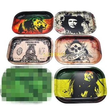 

Metal Fruit Tray Hand Rolling Tobacco Plate Herb Storage Tray Tobacco Grinder Tray Hand Roller Smoking Accessories