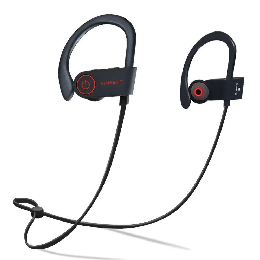 ALANGDUO G6 беспроводные bluetooth-наушники с микрофоном, ушные крючки, спортивные наушники, гарнитура громкой связи для Android и для IOS телефона