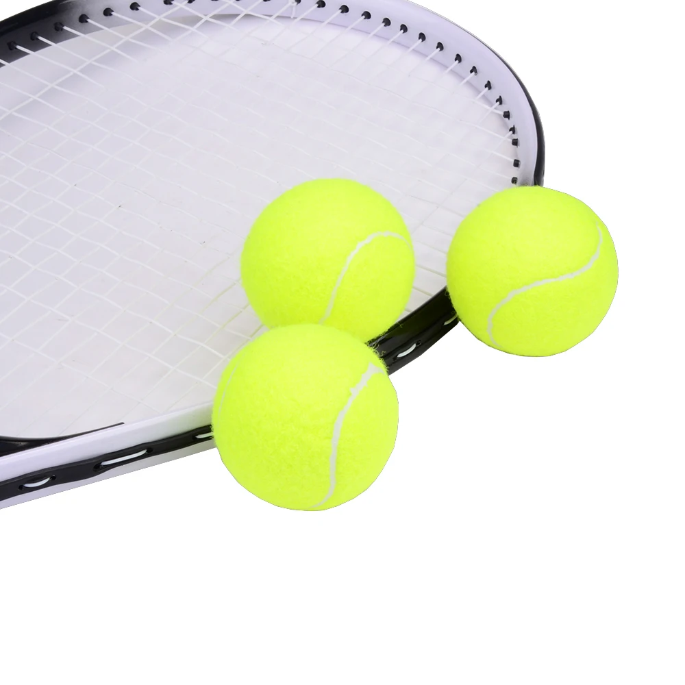 3 PCS Professional Rubber Padel Balls High Resilience Durable Tennis Practice Ball for School Club Competition Training