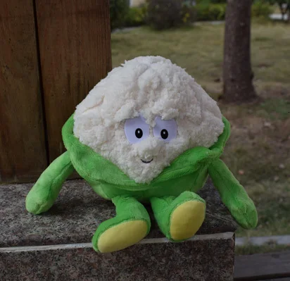 Cauliflower Новые фрукты овощи банан груша Brcoccoli арбуз цветная капуста лимонный гриб ананас Starwberry " мягкая плюшевая кукла игрушка - Цвет: Cauliflower