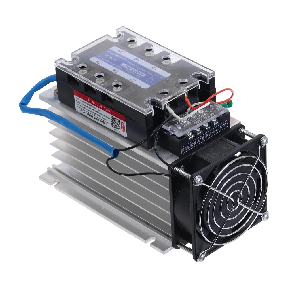 FDR3 D4840Z трехфазное твердотельное реле AC480V 40A DC контроль AC SSR три с вентилятором и