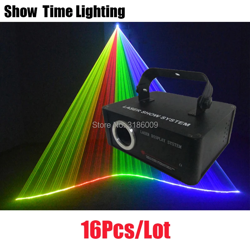 

16Pcs/lot Good Effect In Christmas Dj Light Disco Laser RGB Cartoon Beam Line Scanner Use For Home Party KTV Night Club