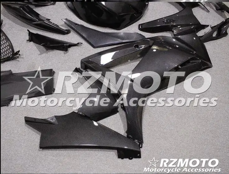 Мотоциклетный обтекатель abs комплект для SUZUKI GSXR1000 K7 2007-2008 углеродное волокно узор переводная вода печать Магазин № 0123