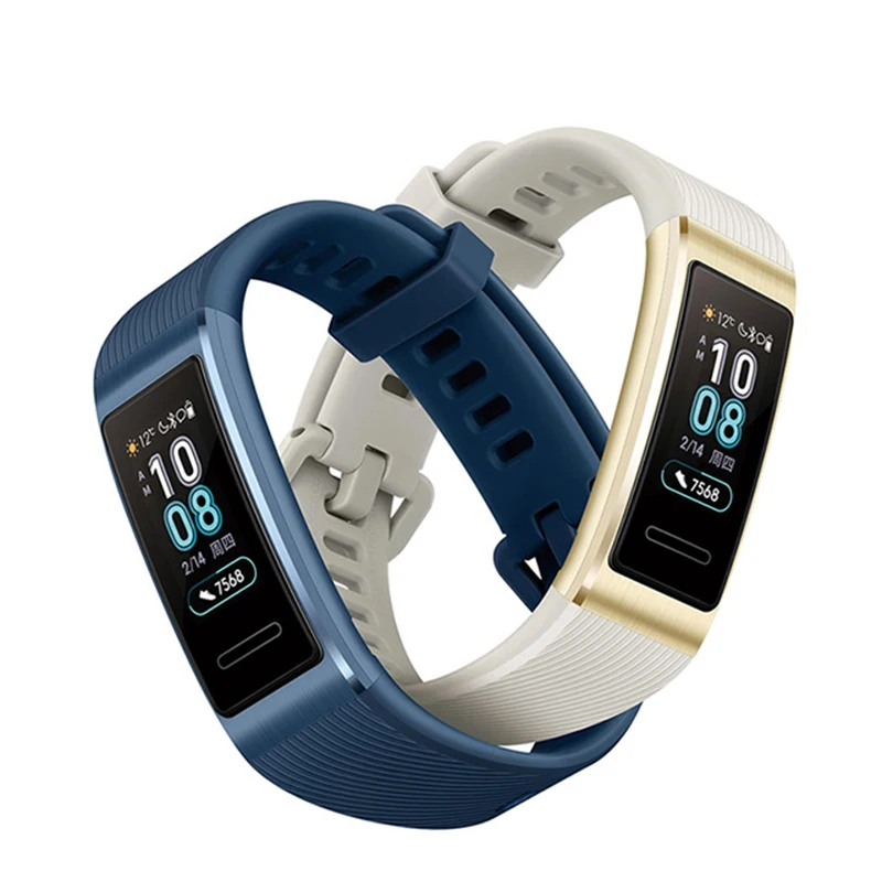 huawei Band 3 Pro gps смарт-браслет металлический Amoled 0,95 'полный цвет сенсорный экран для сердечного ритма сенсор плавание ход сна Браслет