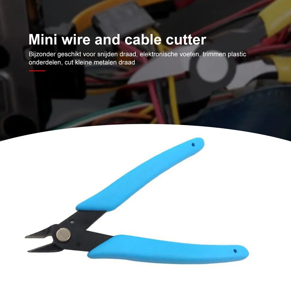 Electrical Wire Cable Cutters Anti-slip Rubber Cutting Side Snips Flush Plier Nipper Mini Diagonal Pliers Hand Tools