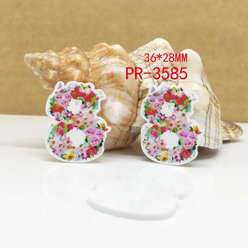3585 30 шт мультфильм персонаж плоское украшение из смолы pr 3588 - Цвет: 3585