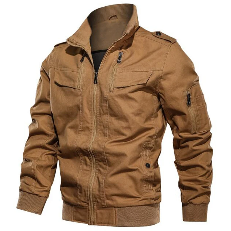 

High quality men jacket spring autumn cotton bomber jacket casual brand men's jacket coat veste homme man coat brand clothing
