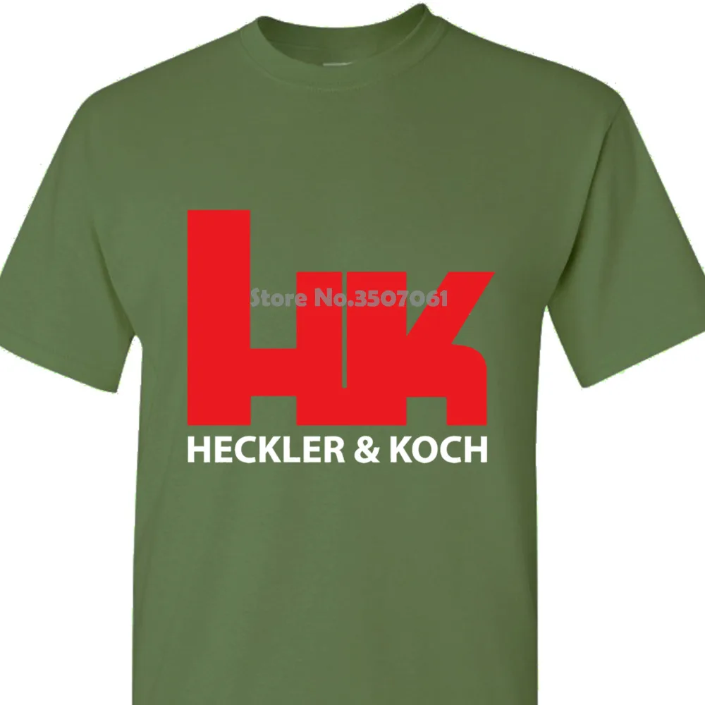 Свободная Hk-Heckler And Koch логотип 01 хлопковые толстовки и толстовки - Цвет: Men Army Green