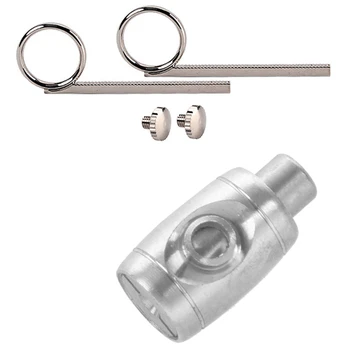 

7 Pcs Instrument Accessories: 5 Pcs Trombone Spit Valve & 2 Pcs Trumpet Slide Finger Ring Screws