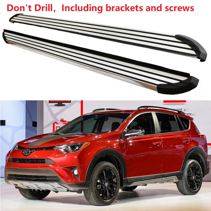 Алюминиевый для Toyota RAV4 Беговая доска боковой шаг Nerf бар педаль