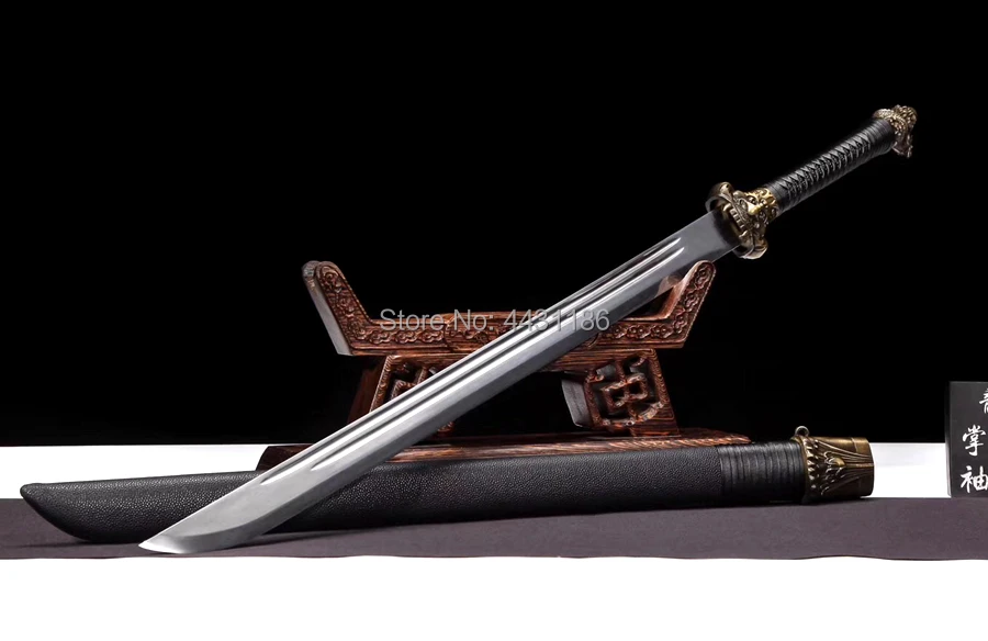 Для китайского кунг-фу Broadsword Sword WuShu Da Dao сильный высокий клинок из марганцевой стали Острый Открытый нож боевой меч