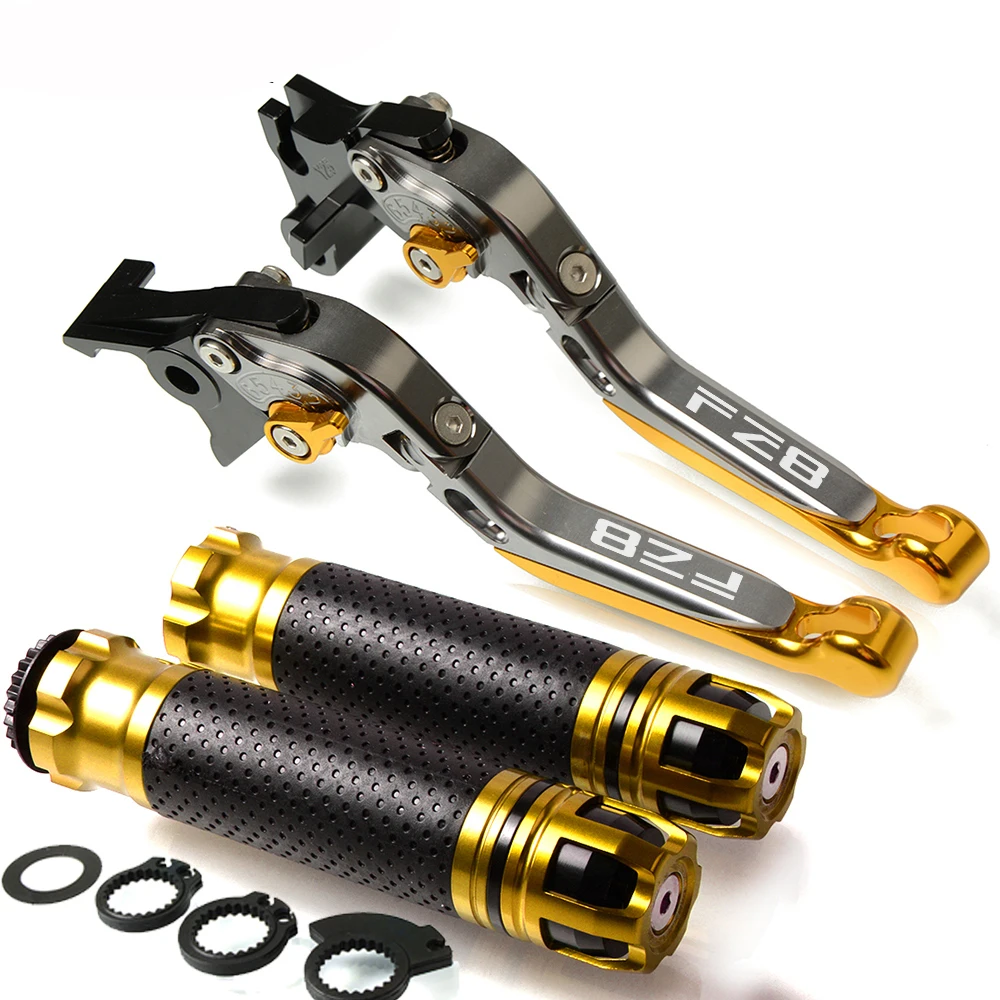 Для Yamaha FZ8 2011 2012 2013 Fz8 с логотипом мотоцикла Тормозная ручка CNC регулируемый тормозной рычаг сцепления Рукоятка - Цвет: G  with logo