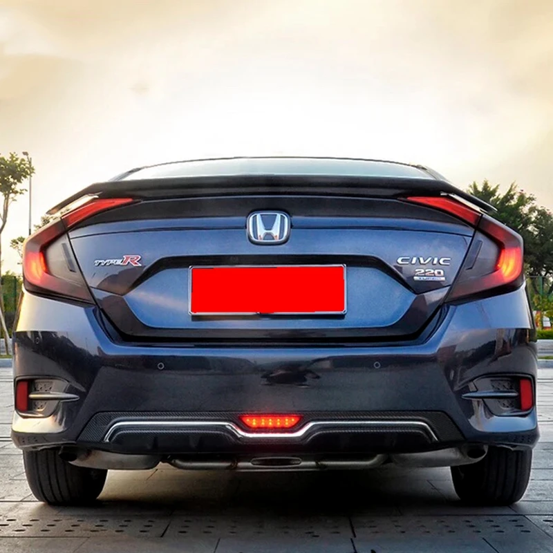 Диффузор, губа на задний бампер для honda civic задний бампер диффузор защитные бамперы для honda civic