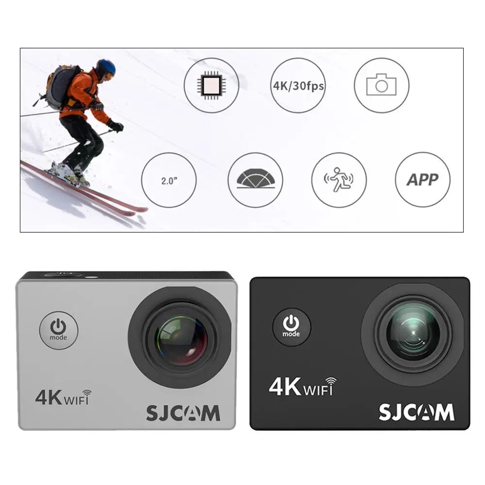 Экшн камера SJCAM SJ4000 AIR Full HD Allwinner 4K 30fps Wi Fi экран 2 0 дюйма мини шлем автомобильная DV