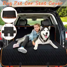 Чехол для сиденья для домашних собак и кошек с сеткой для просмотра и карманом для хранения, автомобильный рюкзак для перевозки животных, коврик для домашних животных, чехол для сиденья для путешествий