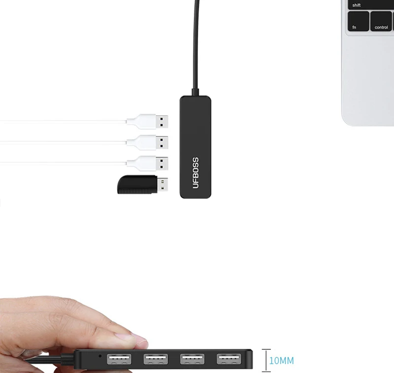 Мини USB 2,0 Hi-speed 4 порта наушников адаптер Aux кабель сплиттер адаптер для разъем для iphone сплиттер аудио конвертер