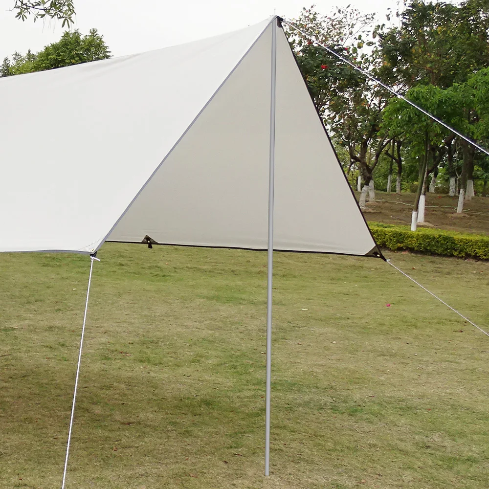 Adjustable Tarp Poles Aluminum Awning Support Pole with Storage Bag Lightweight Support Rods for Camping Awning Rod Holder camping storage bag tent poles tent pole bag