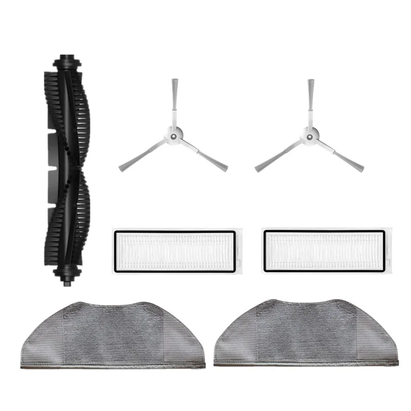 Hepa Filtro Central Rolo Principal Escova Lateral Esfregão Pano Pano Pano Pano para Qihoo 360 s6 Pro s9 X90 X95 Aspirador de pó Robótico Peças