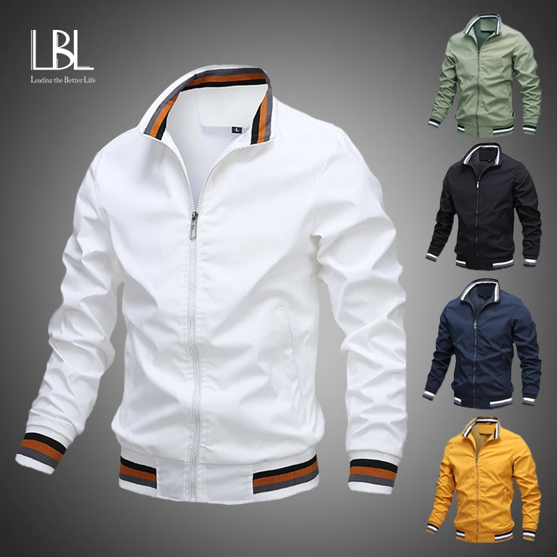 Mens Windbreaker Coats Jackets Cargo Streetwear Army Outdoors Autumn Men Casual And