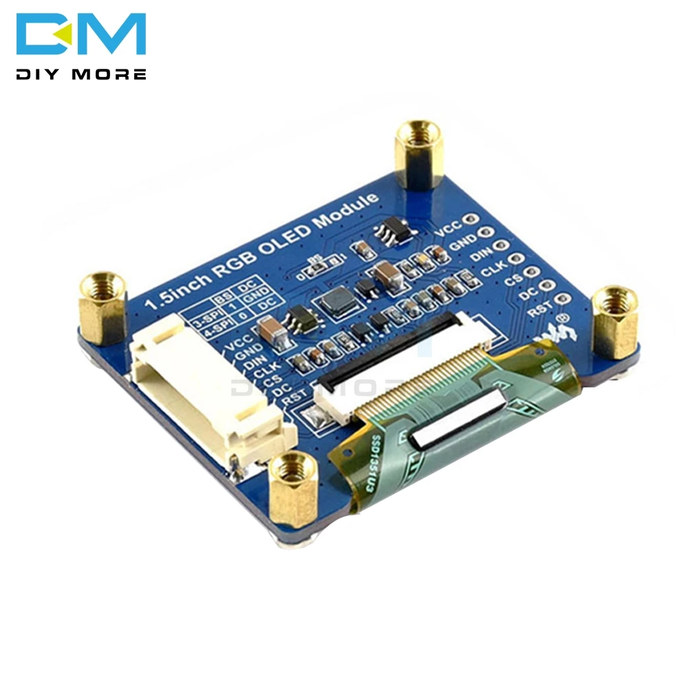 1,5 дюймов 1," 128X128 дисплейный модуль OLED RGB экран дисплей модуль SSD1351 SPI I2C IIC для Arduino Raspberry Pi STM32