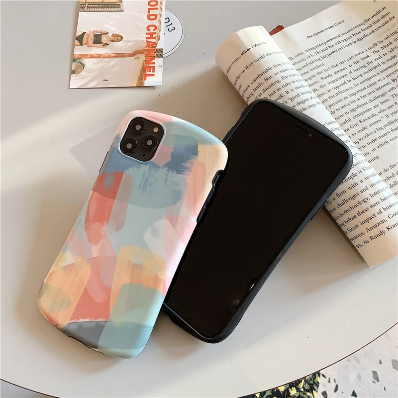 Красочные граффити дуги гладкие телефонные чехлы для iphone 11 11Pro Max X XS Max 6 7 8 Plus Мягкий IMD пары задняя крышка