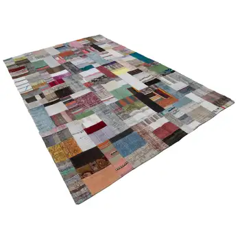 

200x305 Cm Multicolor Handmade Rugs Patchwork Rug-7x10 Ft