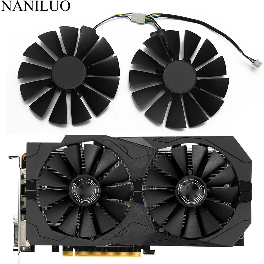 Вентилятор охлаждения для видеокарт 95 мм постоянный ток 12 В 0 25 А 4pin GTX 1050 Ti ASUS GTX1050