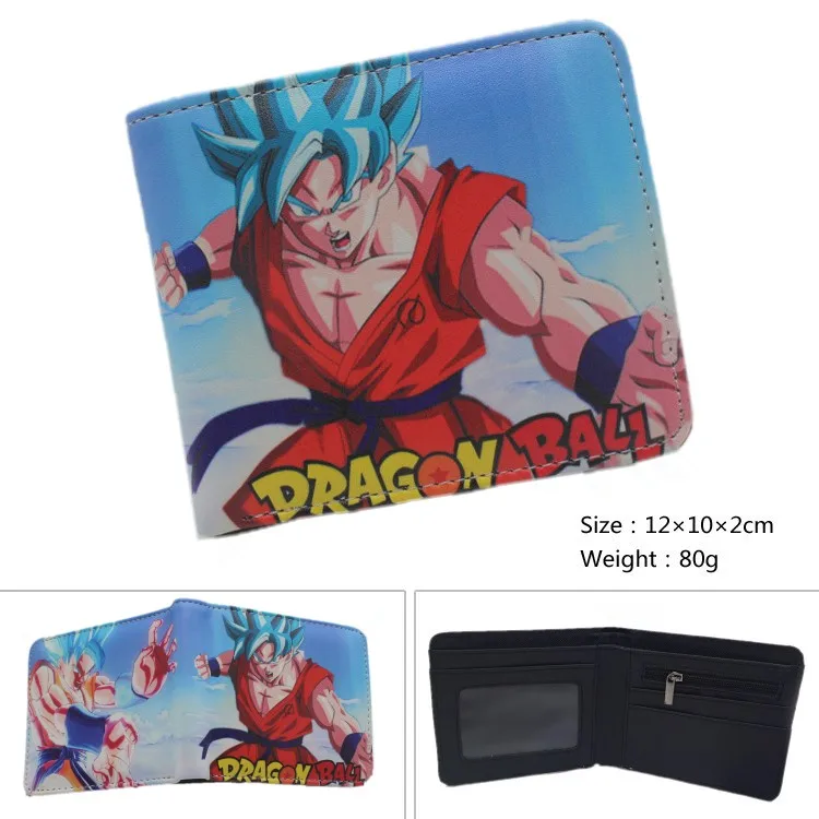 Новое поступление, мультяшный кошелек Dragon Ball Z, аниме Dragon Ball Super Broly, мужской короткий кошелек с отделением для монет, кошелек для студента, подарок - Цвет: GG