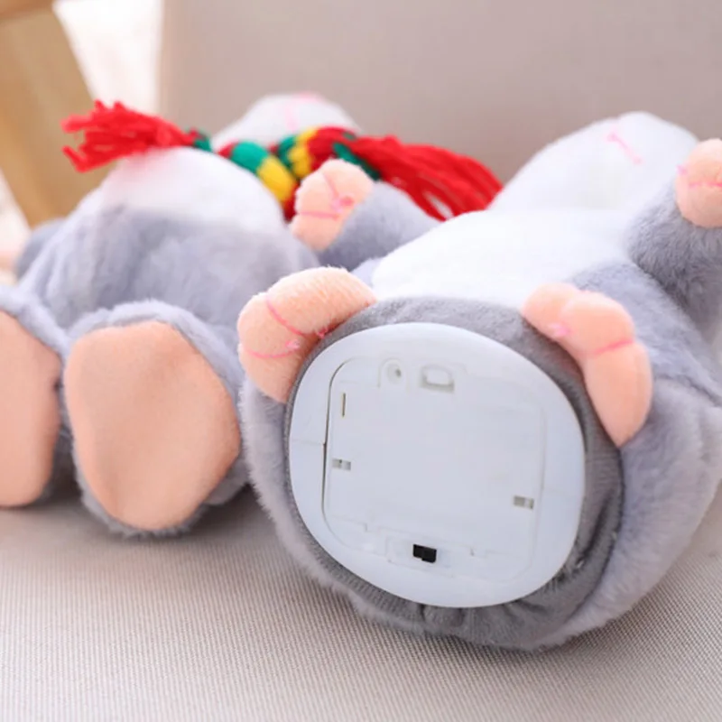 High Quality Talking Pet Scarf Hamster Toy Electronic Plush Noding Sound Recording Doll Kids Christmas Gifts