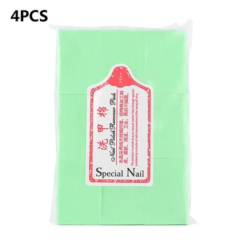 

4 Bags Nail Art Removal Wipes Lint Paper Pad Gel Polish Cleaner Manicure Nail Remover Cotton Wipes Armor Removal Supplies