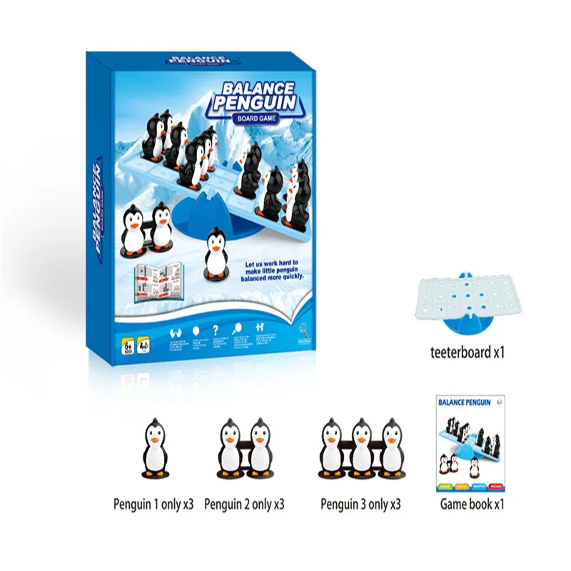 

Balance Table Game Little Penguin Educational Tabletop Game Parent And Child Interactive Toy Penguin Balance Game Toy