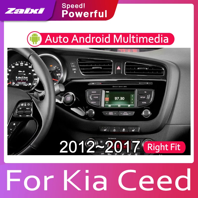 ZaiXi 2din автомобильный мультимедийный Android Авторадио автомобильный проигрыватель с радио и GPS для Kia Ceed 2012~ Bluetooth WiFi Зеркало Ссылка Navi