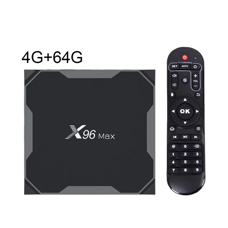 X96 Max смарт-бокс Android 8,1 S905X2 ТВ-Приставка Smart 4K медиаплеер 2/4+ 16 Гб/32 ГБ/64 ГБ смарт-приставка - Цвет: 4G 64G
