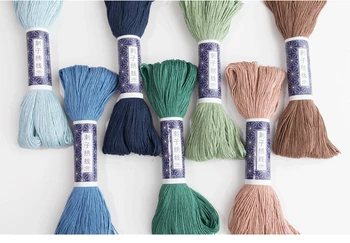 

100Meter/piece 100% Cotton 10 Strands Thick Sashiko Thread 15 Colors Available