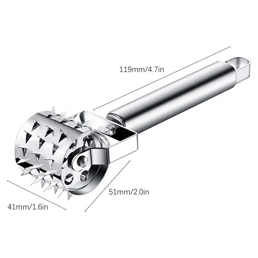 Creative Kitchen Stainless Steel Meat Tenderizer Meat Steak Steak Meat Wheel Western Restaurant Steak Hammer