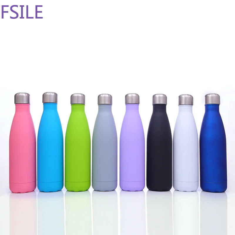 FSILE 500 мл My Bottle бутылка для воды из нержавеющей стали спортивный термоизоляционный шейкер для напитков бутылка для детей Питьевая Посуда для напитков