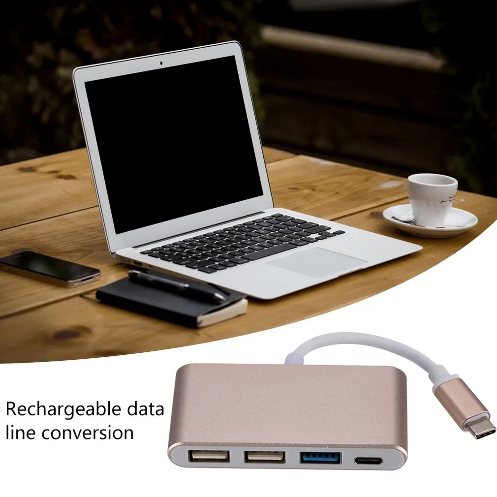 4 в 1 UBS type-C до 3 USB 3,0+ USB-C Зарядка для школы, больницы кабель type-C к тип-c 3HUB/USB3.0 Супер скорость