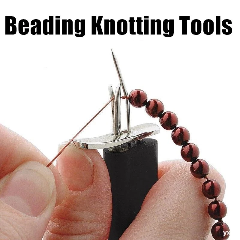 Beading Knotting Tool Secure Knots Stringing Pearls Scattered Loose Wear Beads Smith Jewelry Rosary Twine Pearl Agate Jade Bodhi personalized tool bag