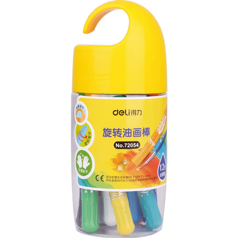 Water-Soluble Rotating Crayon 12 Color 24 Color Children Color Crayon-Washing Painted Rod