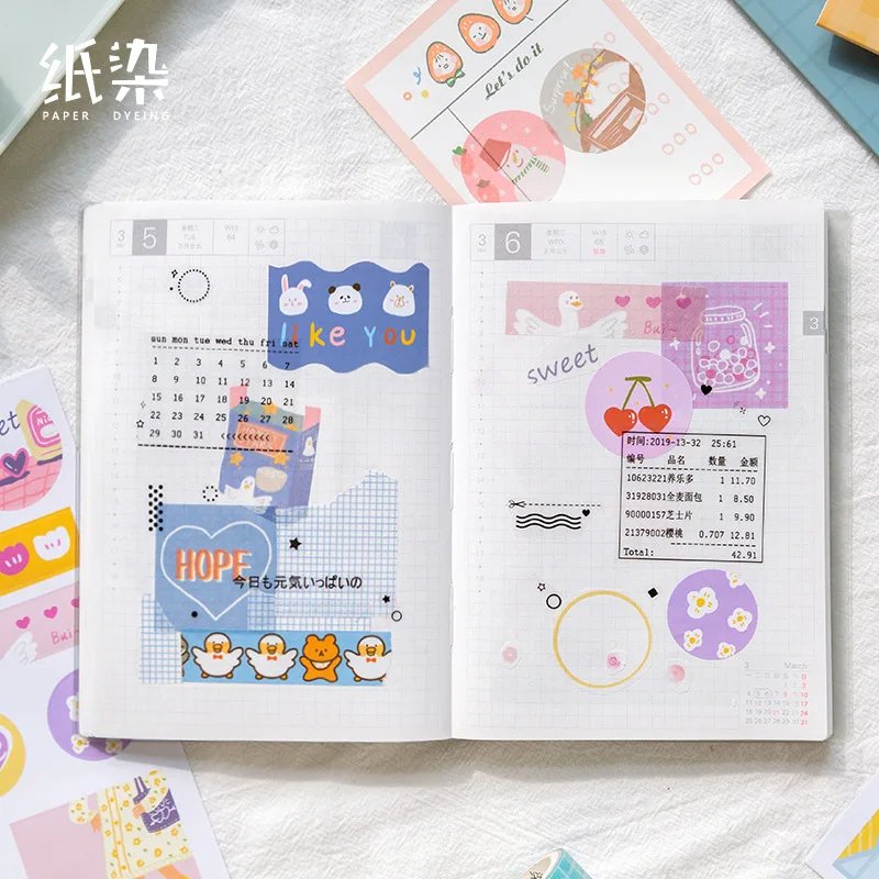 6 листов декоративные фотообои для скрапбукинга | Канцтовары офиса и дома