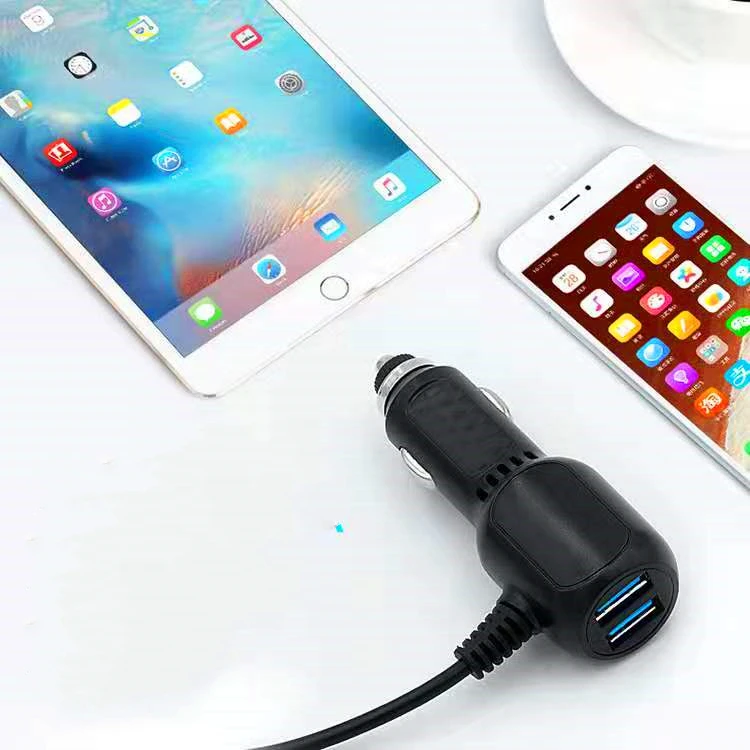 Автомобильный видеорегистратор шнур питания-двойной USB прикуриватель автомобильное зарядное устройство-навигатор шнур питания-аксессуары для автомобильной электроники