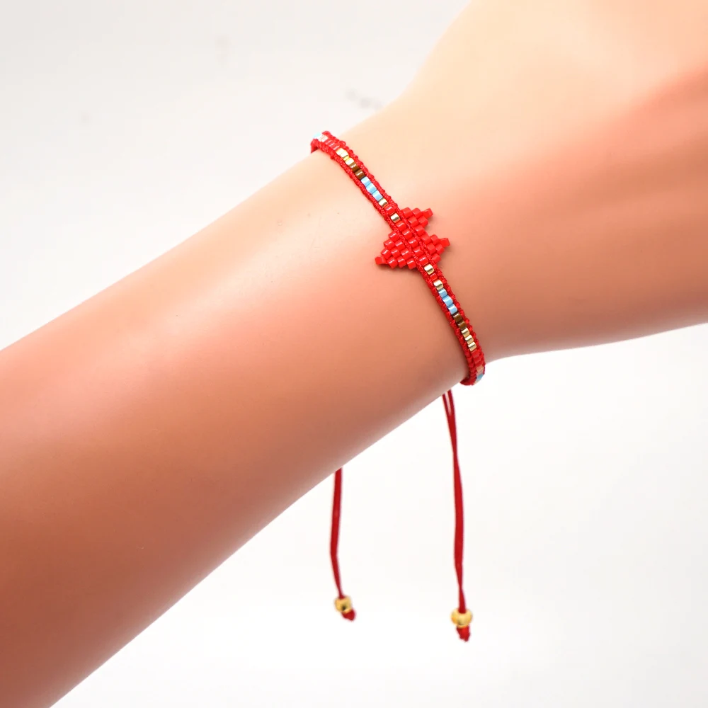 Go2boho браслет в форме сердца MIYUKI Pulseras Mujer Moda женские богемные браслеты-манжеты Bileklik украшения для влюбленных подарок для влюбленных