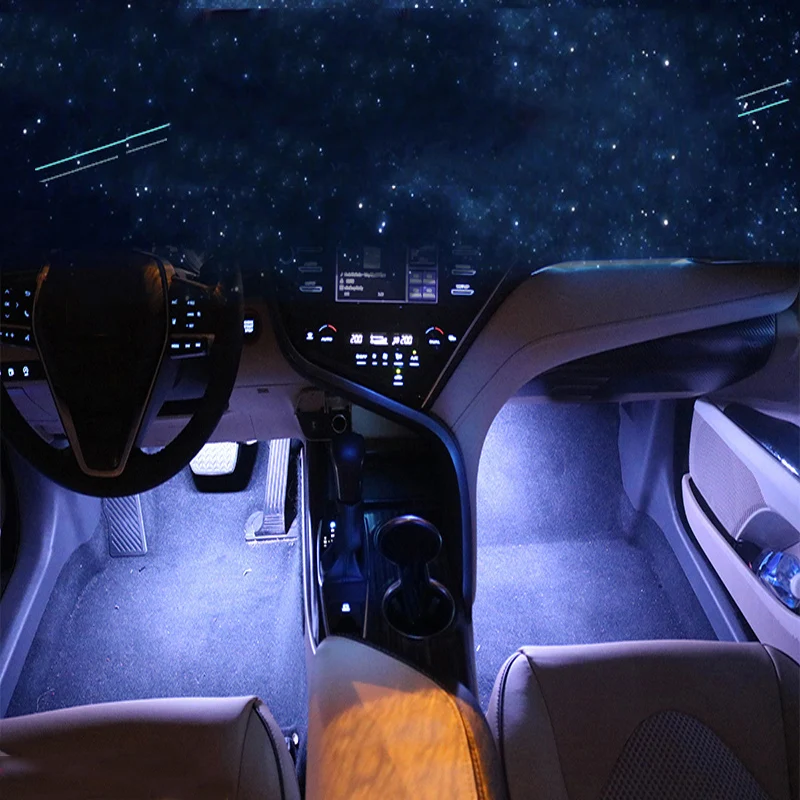 Подходит для Toyota Camry-, лампа с рассеивателем света, интеллектуальная скорость, переменная скорость, автомобильная атмосферная ножная розетка, OBD - Название цвета: purple