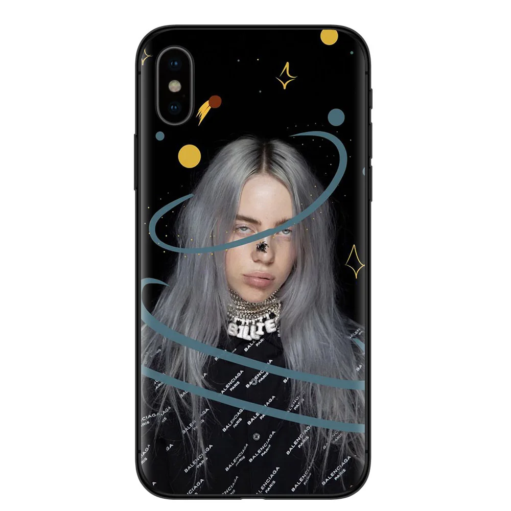 Fashion girl billie eilish cover of ocean eyes art Phone Case For SamSung S10 S9 S8 Plus S6 S7 Edge A50 A70 A30 Soft TPU Cover - Цвет: TPU H28