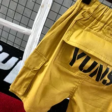 New Style Boys' Cropped Pants Summer Children Loose-Fit Pants Children Thin Bib Overall Korean-style Fashion