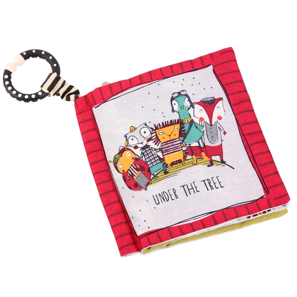

Soft Educational Kids Gift Hook Reusable Cloth Book Intelligence Development Animal Early Learning Newborn Cognition Baby Toy