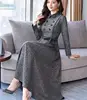 2022 Autumn New Arrival Plus Size S-XXXL High Quality Elegant Flower Plaid Printed Woman Velvet Long Dress ► Photo 1/5