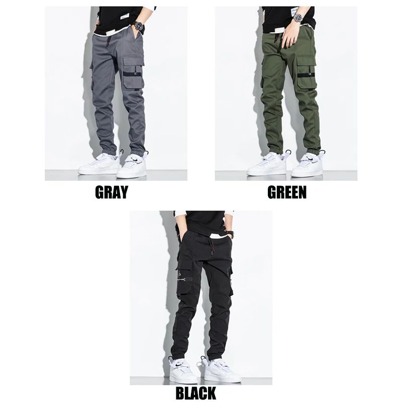 S-8XL Men's 2021 Fashion Korean Classic Joggers Cargo Pants Brand