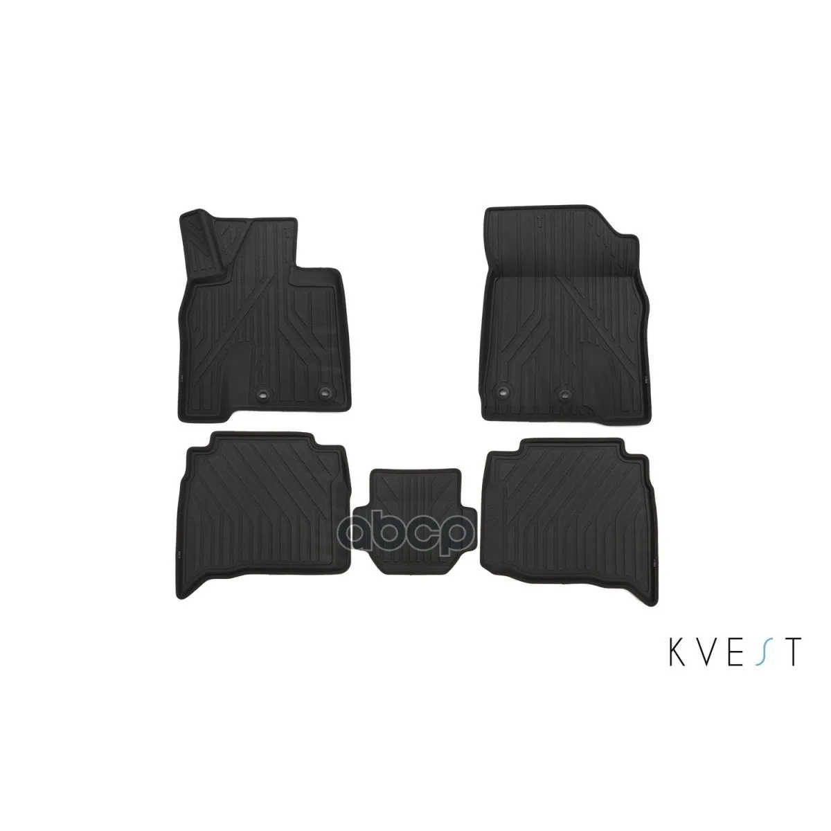 Коврики Kvest 3d В Салон Toyota Lc 200,-, 5 Шт.(Полистар, Серый, Серый) KVEST арт. KVESTTYT00001Kg1